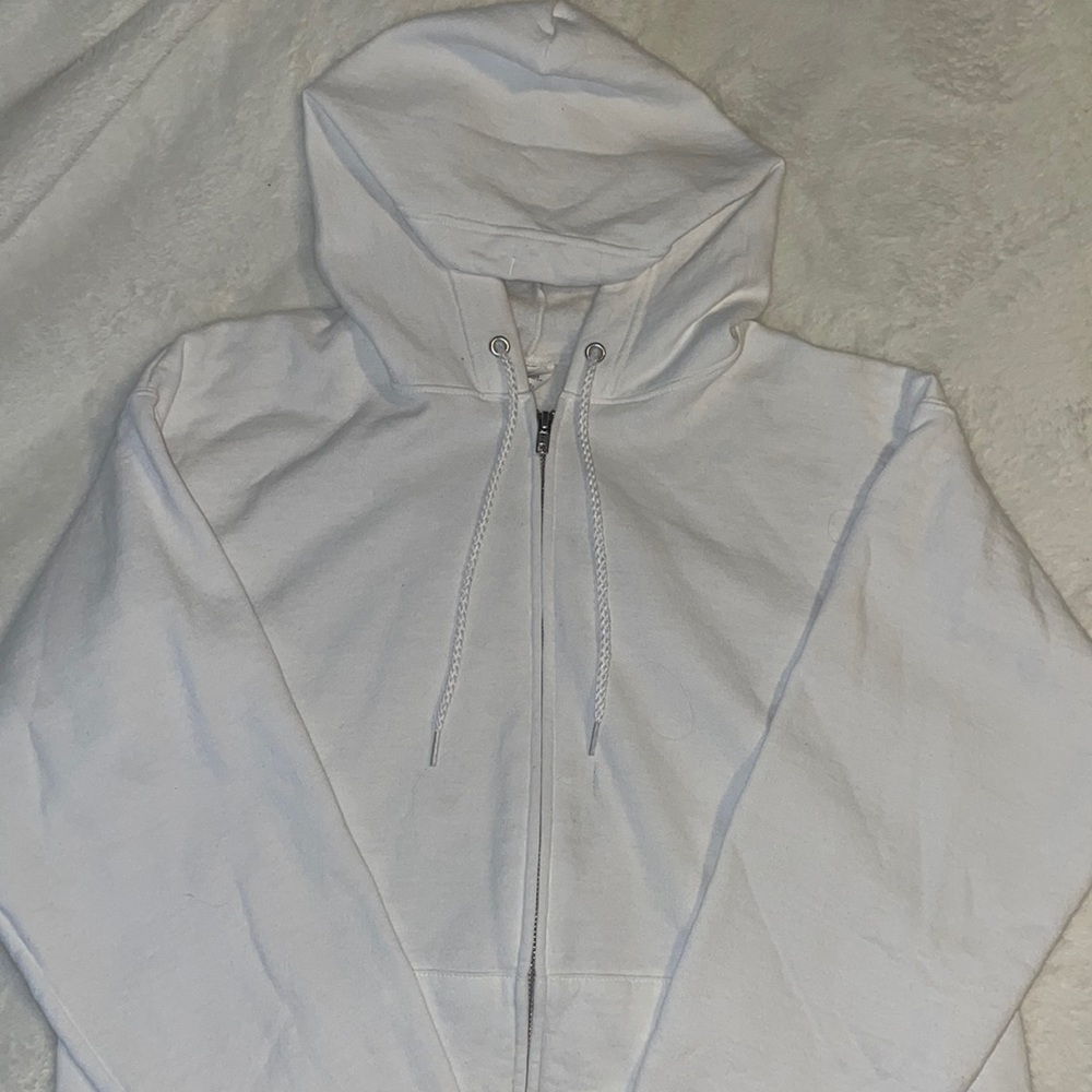 Grey and white zip up jacket bundle